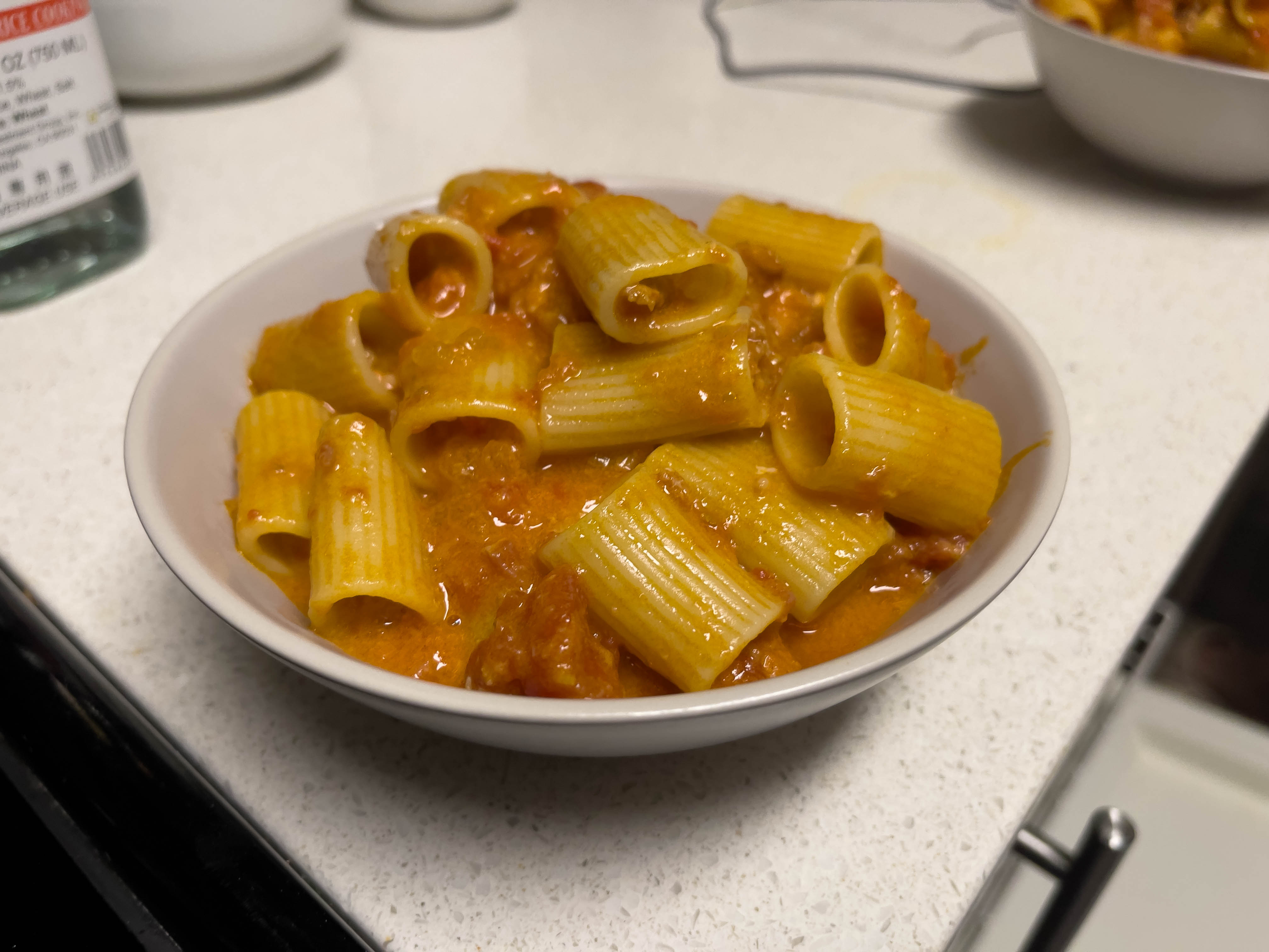 Pasta my friend and I (mostly I >:)) cooked